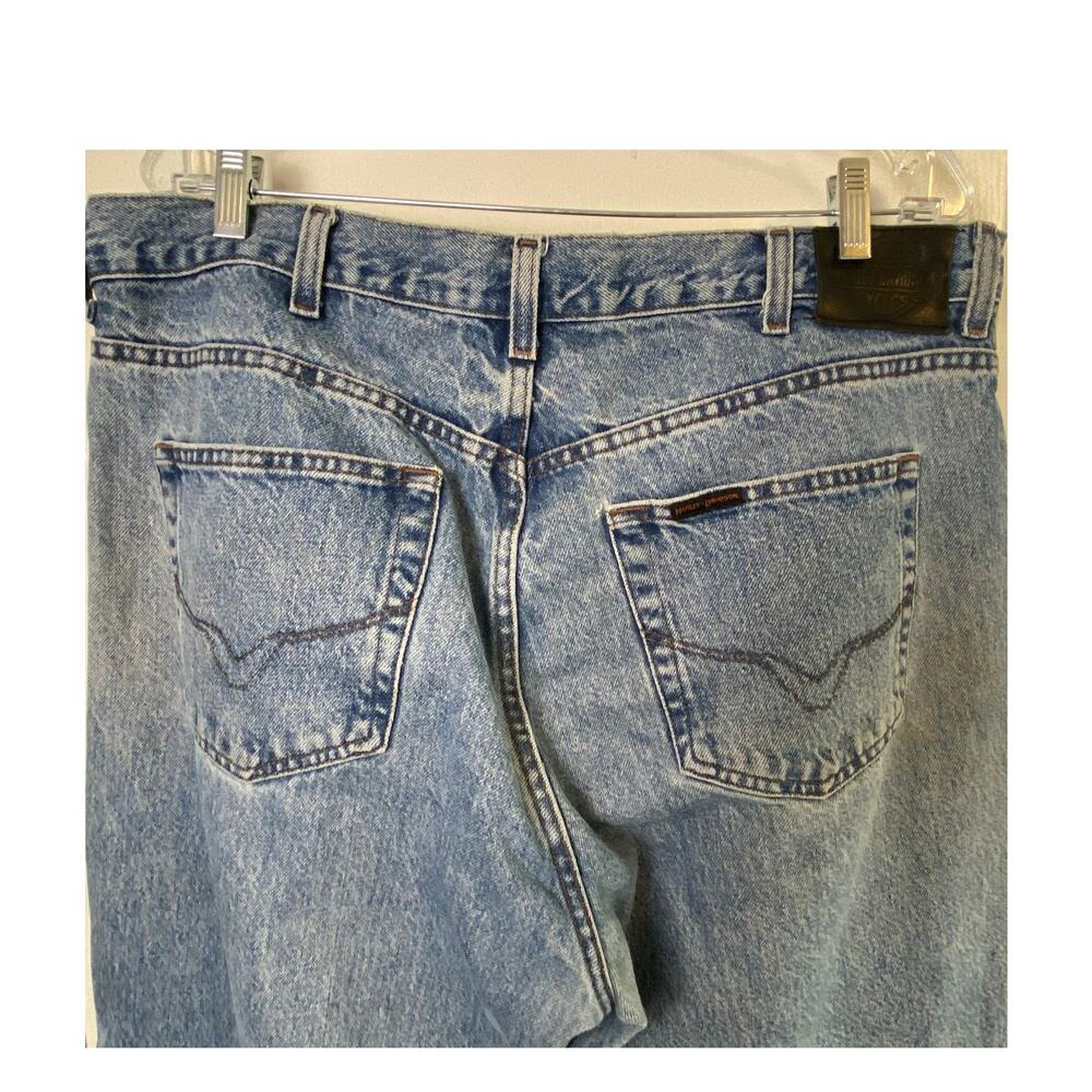 Harley-Davidson Men's Blue Denim Straight Leg Jeans Size 40x30 Flaw - Picture 8 of 10